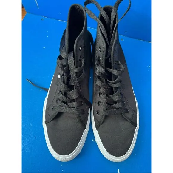 DC Men's Skate Shoes Manual HI TXSE DC Black 10 Skateboarding Co High Top