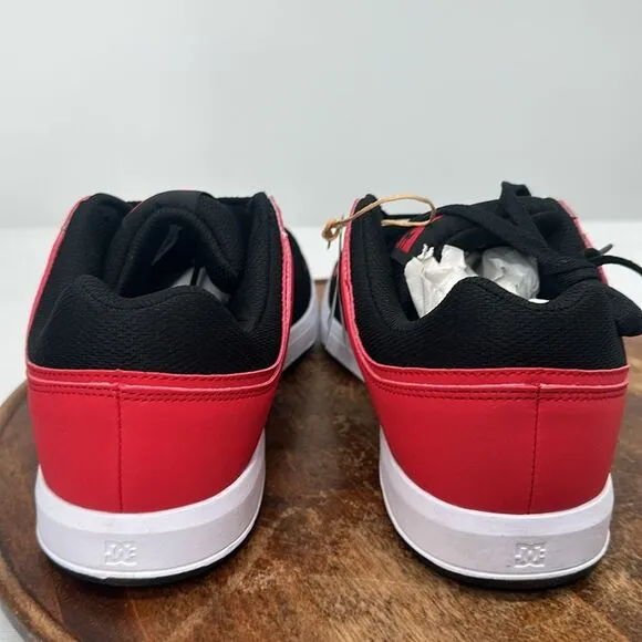 DC Shoes Mens 10.5 Cure Black/Red/Black Lace Up Sneakers Skate Streetwear