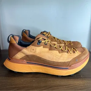 Deckers X Lab Enduro Orange Suede Vibram Hiking Shoes Sz 12 Mens