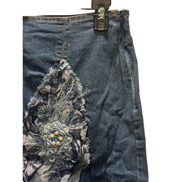 Denim Lace Fairy Skirt