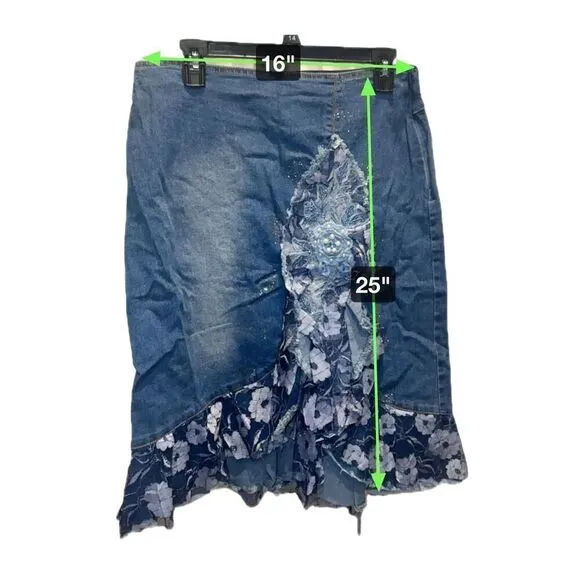 Denim Lace Fairy Skirt