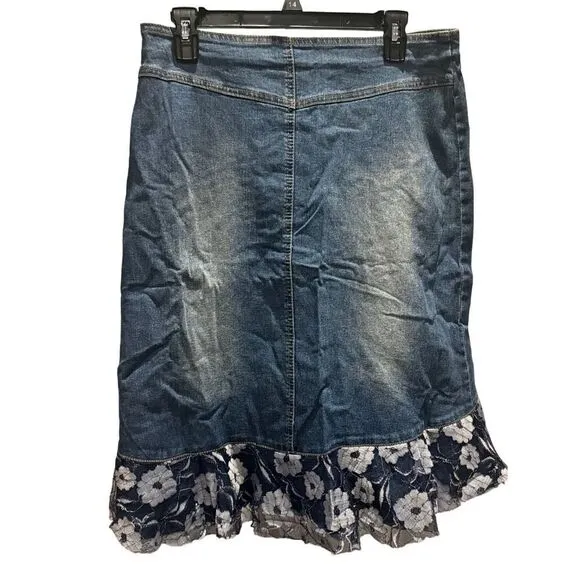 Denim Lace Fairy Skirt
