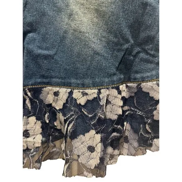 Denim Lace Fairy Skirt