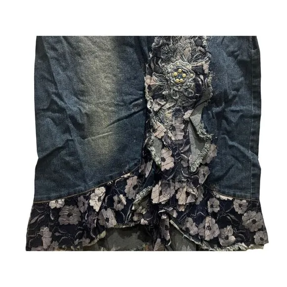 Denim Lace Fairy Skirt