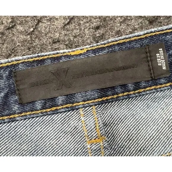 Denim X Alexander Wang 002 Relaxed Denim Jeans Blue Straight Leg Indigo 29