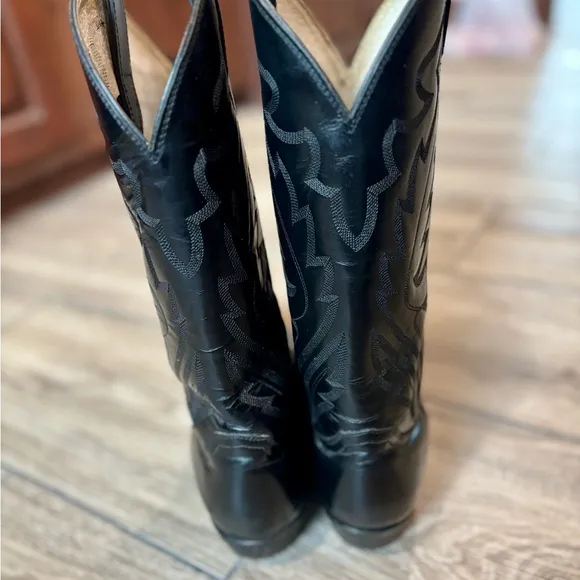 Diamond J By Justin Men's Western Leather Boots 8 1/2 cowboy boots