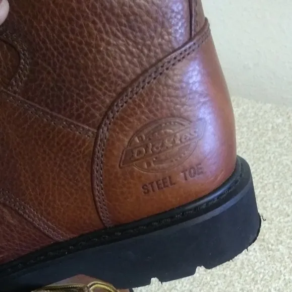 Dickies Brown Leather Steel Toes Work Boots