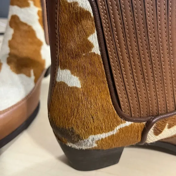 Dingo Cow Print Hair Hide Boots