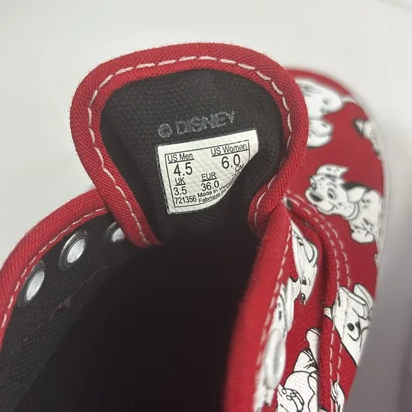 Disney Rare 101 Dalmatians Vans Skate Shoes Womens Size 6