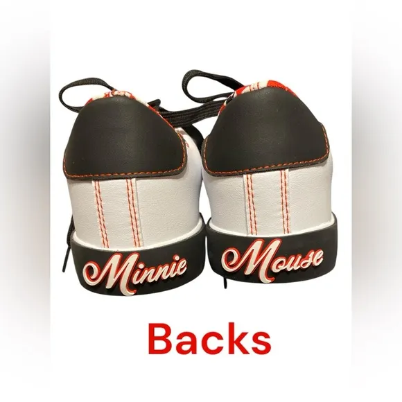 Disney Red and White Sneakers with Classic Design