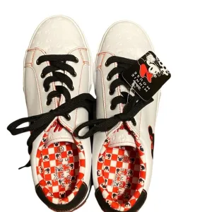 Disney Red and White Sneakers with Classic Design