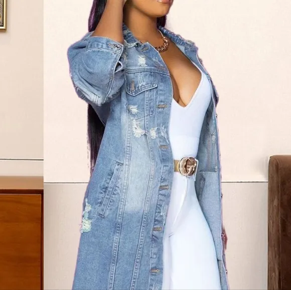 Distressed Dreams Denim Jacket - Light