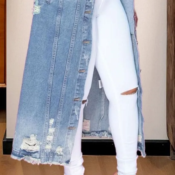 Distressed Dreams Denim Jacket - Light