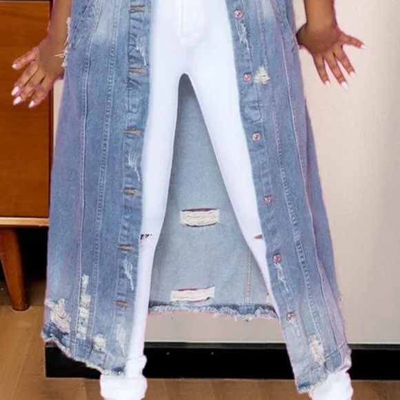 Distressed Dreams Denim Jacket - Light