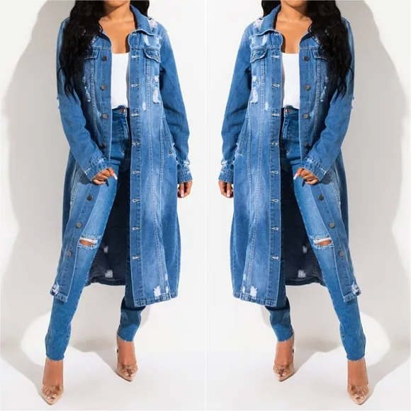 Distressed Dreams Denim Jacket - Medium