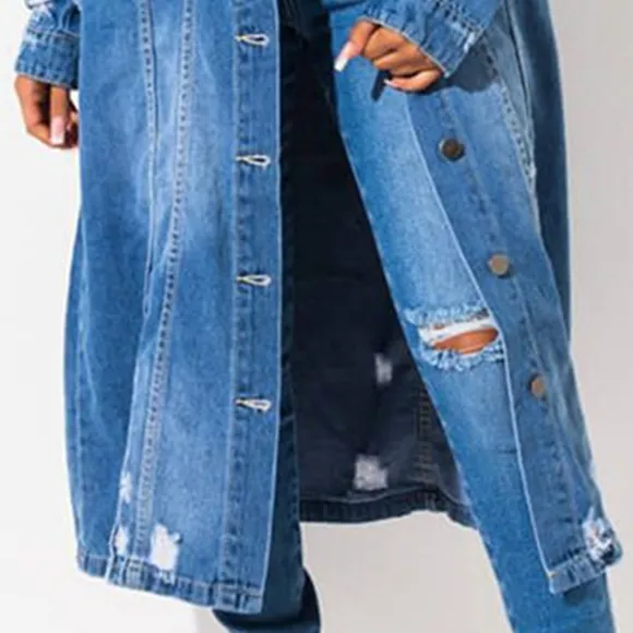 Distressed Dreams Denim Jacket - Medium