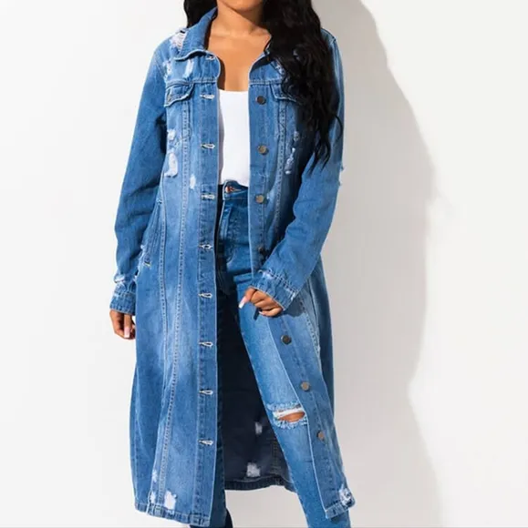 Distressed Dreams Denim Jacket - Medium