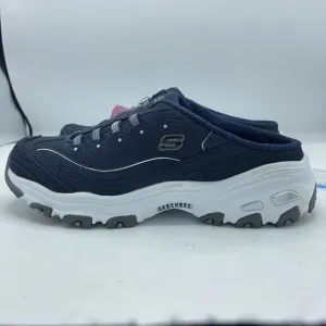 D'lites Skechers Shoes Slip On Clog Women Navy Comfort Memory Foam 11940 Sz 9.5