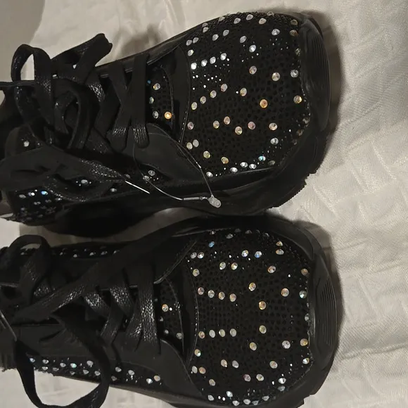 DNA Shoes - The Shine Edition - Black And Multi Stones Size 43