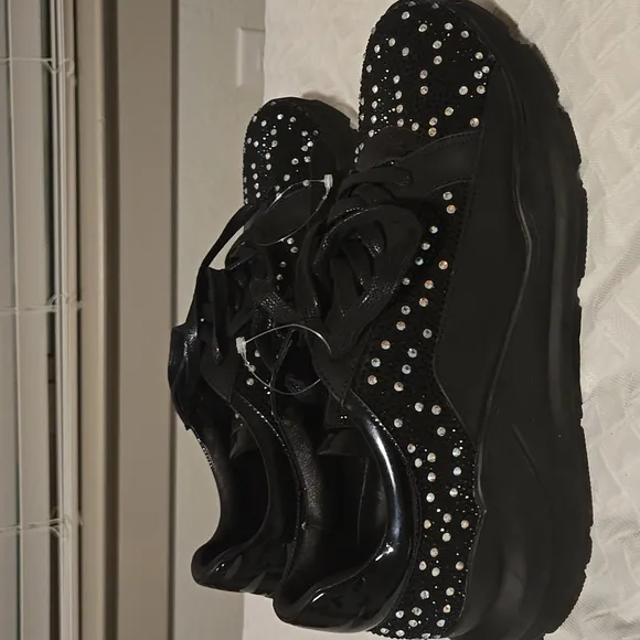 DNA Shoes - The Shine Edition - Black And Multi Stones Size 43