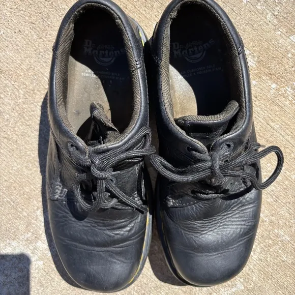 Doc Dr Martens 8A17 Black Leather Lace Up Oxford Casual Shoes Men's Size 9