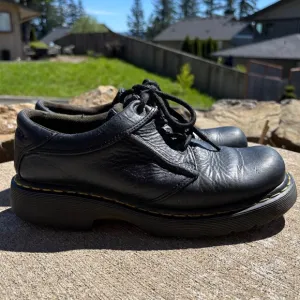 Doc Dr Martens 8A17 Black Leather Lace Up Oxford Casual Shoes Men's Size 9