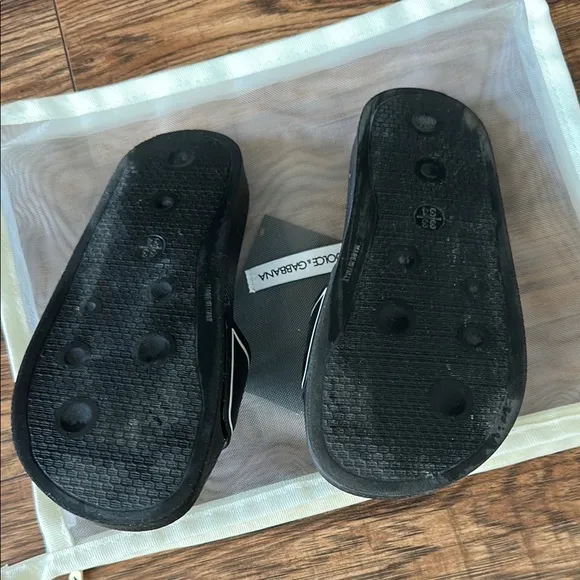 Dolce &amp; Gabbana Black and White Kids Sandals