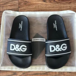 Dolce &amp; Gabbana Black and White Kids Sandals