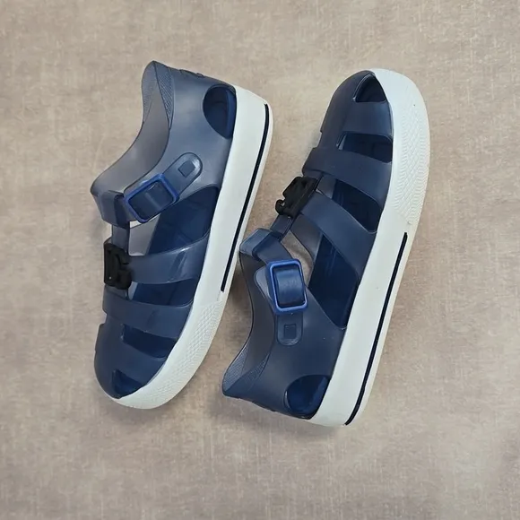 Dolce &amp; Gabbana Blue Jelly Kid's Sandals, Size 24. Made in Spain.
