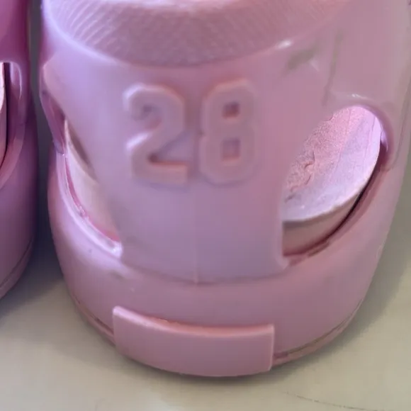 Dolce &amp; Gabbana Kids pink cage sandal Jellies (Toddler size eu 28 us 11)