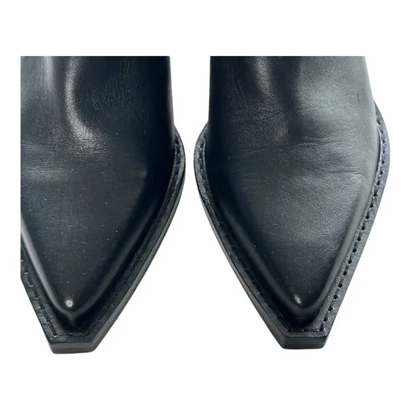 Dolce Vita Ronnie Black Ankle Boots Gold Studs Sz: 7