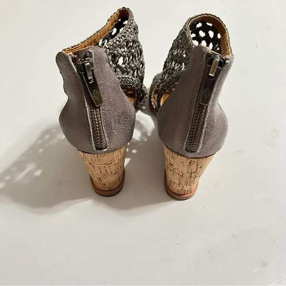 Donald J. Pliner Lagos Womens Woven Cork Wedge Sandals Size 7