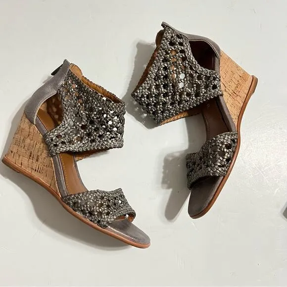 Donald J. Pliner Lagos Womens Woven Cork Wedge Sandals Size 7