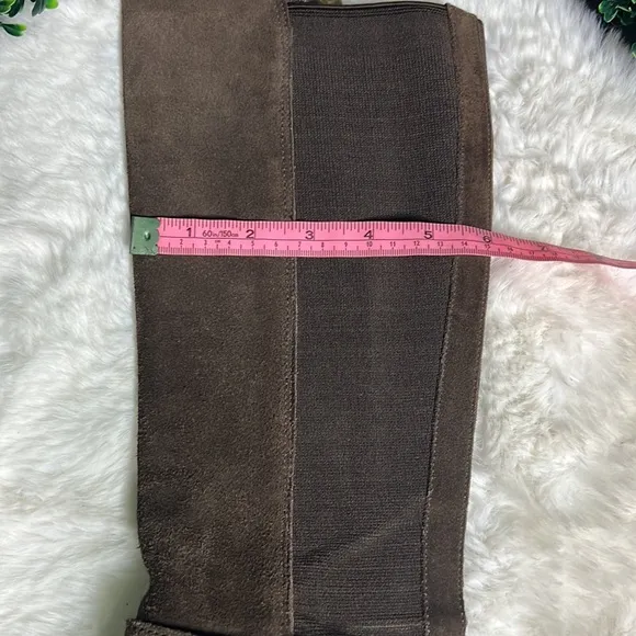 Donald J Pliner Tall Brown Leather Riding Boots Sz 7.5 Bolade