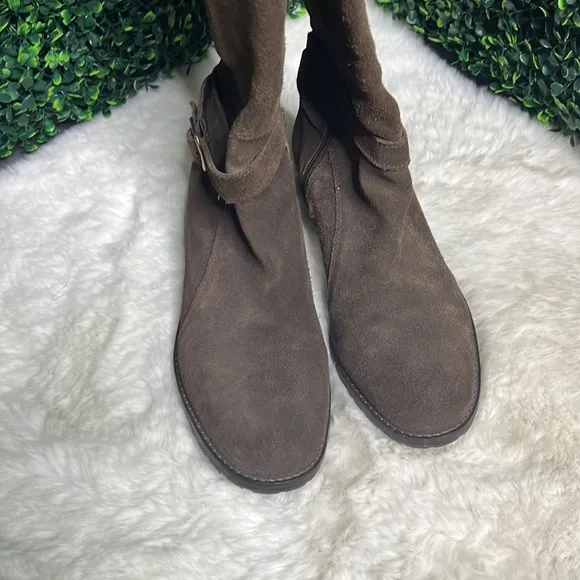 Donald J Pliner Tall Brown Leather Riding Boots Sz 7.5 Bolade