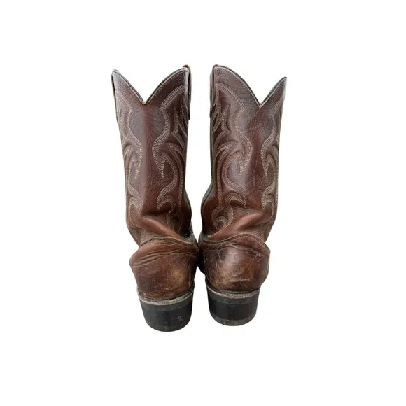 Double-H AG7 Western Work Boot 8 1/2D Men's Brown U-Toe Ranch Rodeo Work
