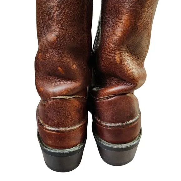 Double H Boot Co. Work Western Leather mens pull-on boots Size 10D