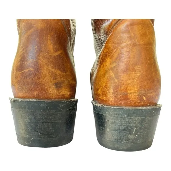 Double H Men’s Western Cowboy Comp Toe Work Boots Slip Resistant 10.5D Tan Brown