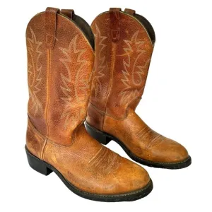 Double H Men’s Western Cowboy Comp Toe Work Boots Slip Resistant 10.5D Tan Brown