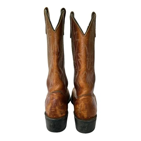 Double H Men’s Western Cowboy Comp Toe Work Boots Slip Resistant 10.5D Tan Brown