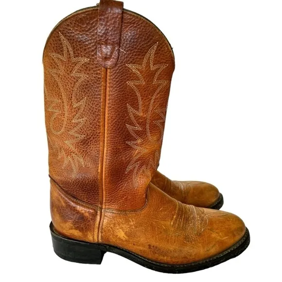 Double H Men’s Western Cowboy Comp Toe Work Boots Slip Resistant 10.5D Tan Brown