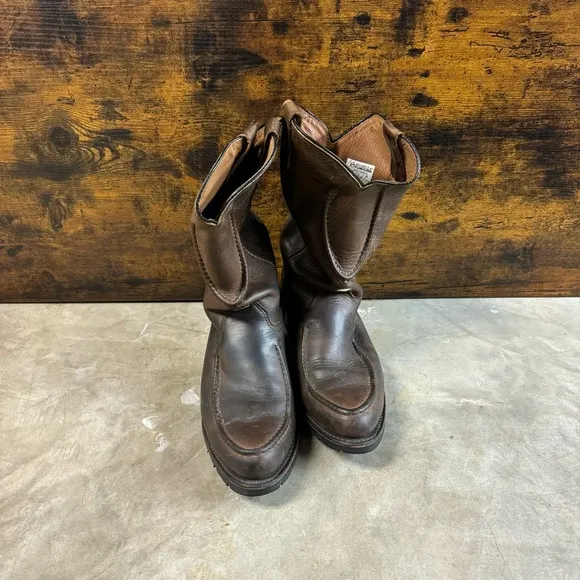 Double H Work Western leather boots mens 12 cowboy work boots brown farm