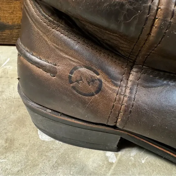 Double H Work Western leather boots mens 12 cowboy work boots brown farm