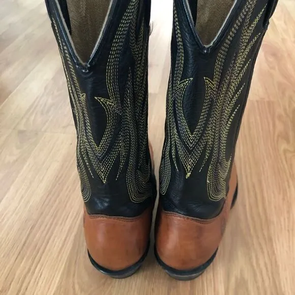 DOUBLE-H (HH) 1154 Aeroglide Leather Western Cowboy Work Boots
