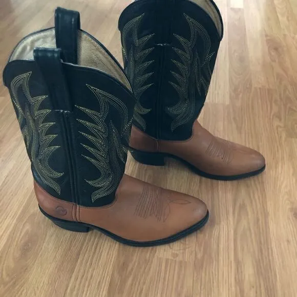 DOUBLE-H (HH) 1154 Aeroglide Leather Western Cowboy Work Boots