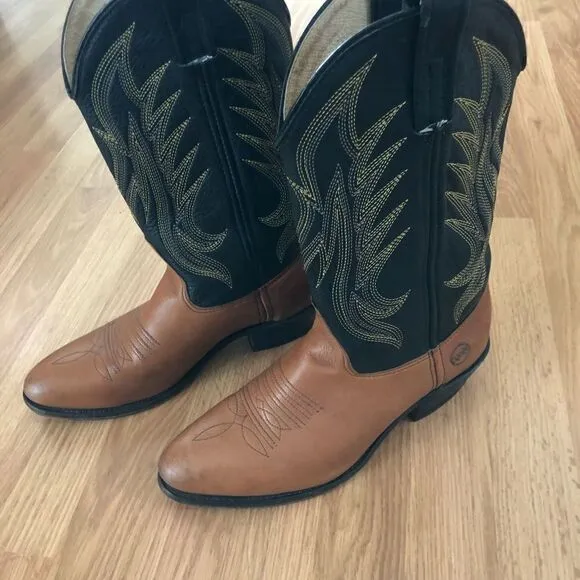 DOUBLE-H (HH) 1154 Aeroglide Leather Western Cowboy Work Boots