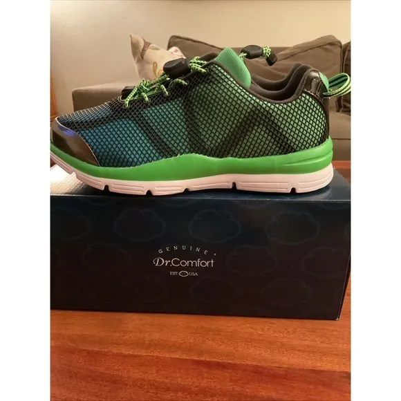 DR. COMFORT Katy Women's Therapeutic Extra Depth‎ Athletic Shoe: Green 7W