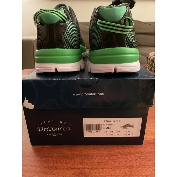 DR. COMFORT Katy Women's Therapeutic Extra Depth‎ Athletic Shoe: Green 7W