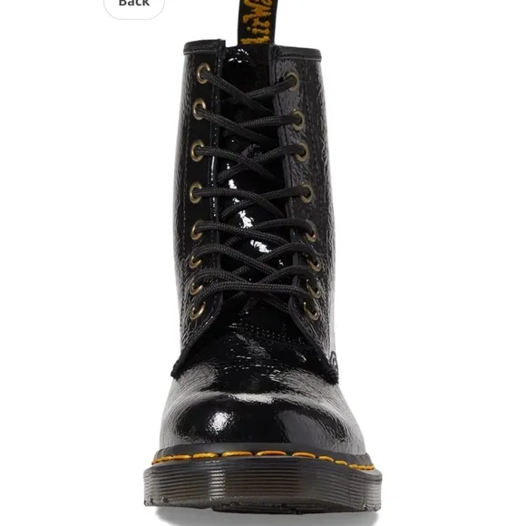 Dr. Martens 1460 Black Patent Leather Boots Size 8