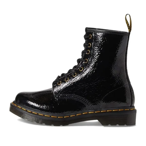 Dr. Martens 1460 Black Patent Leather Boots Size 8